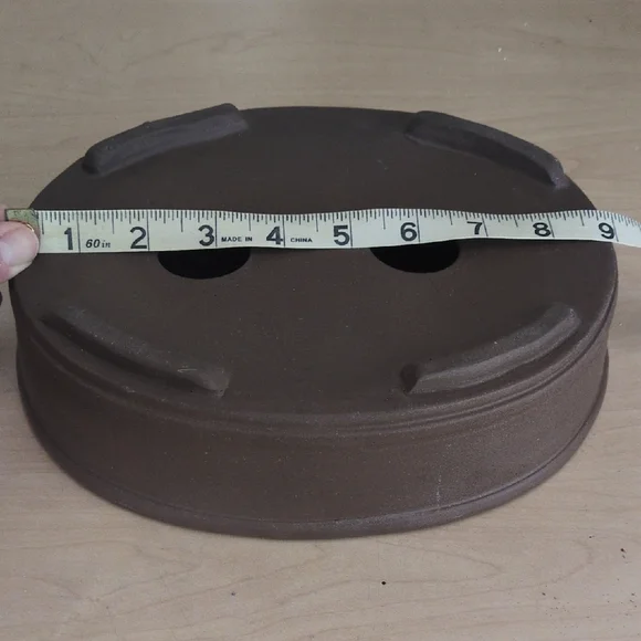 New Oval Brown Bonsai Ceramic Planter - Picture 3 of 3